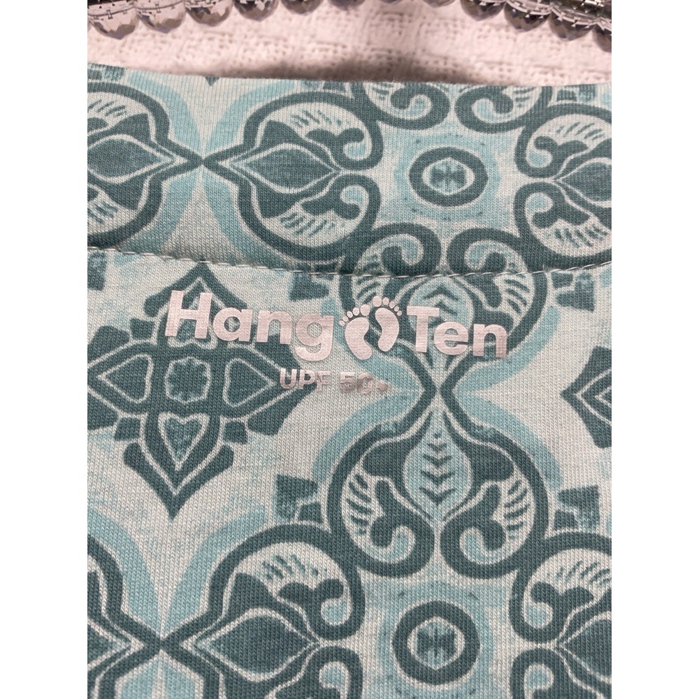 HANG TEN Women's 2XL Blue AQUA MEDALLION Sun Dress UPF 50+ Moisture Wicking NEW - Picture 8 of 9